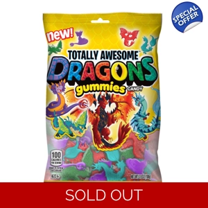 Topps Totally Awesome Dragon Gummies - 108g Bag